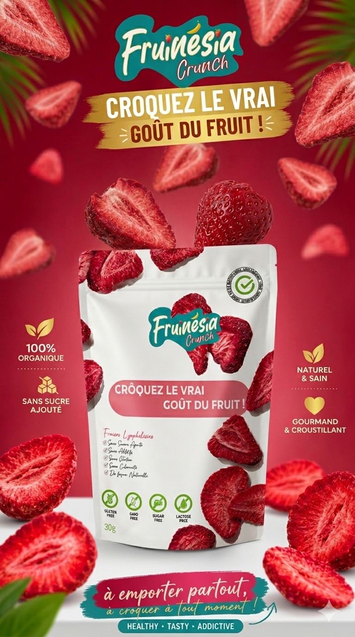 Fraise lyophilisée
